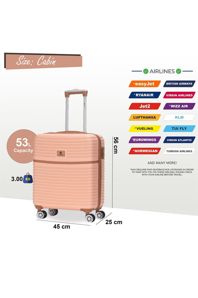 Koga Cabin Hard Shell Suitcase in Pink