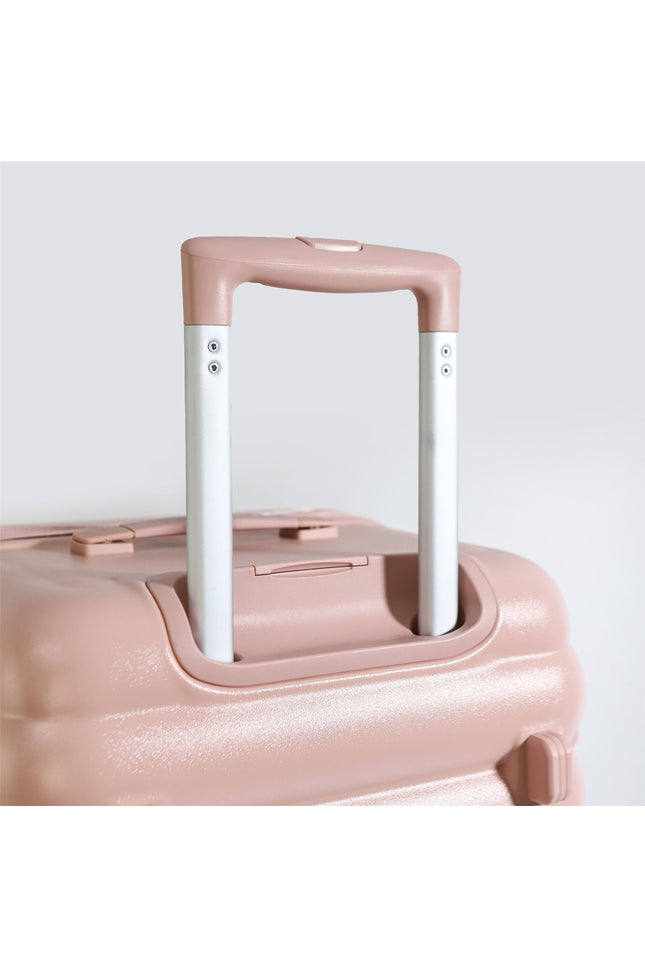Hard Shell Cabin 37 x 22 x 55 cm Pink TSA Secure Luggage Suitcase Suitable for Easyjet, Ryanair