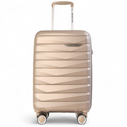 Forster Large Hard Shell TSA Suitcase in Champagne Beige