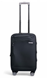 Handa Cabin Soft Shell Suitcase in Black