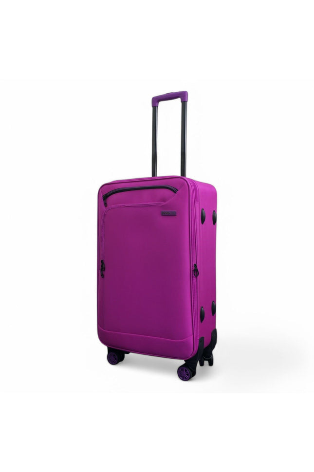 Handa Medium Soft Shell Suitcase in Pink