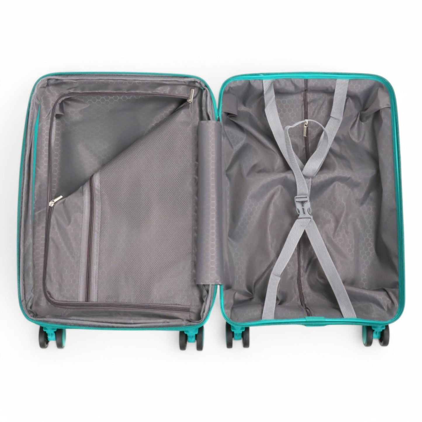Balranald Cabin Hard Shell Suitcase in Aqua Blue