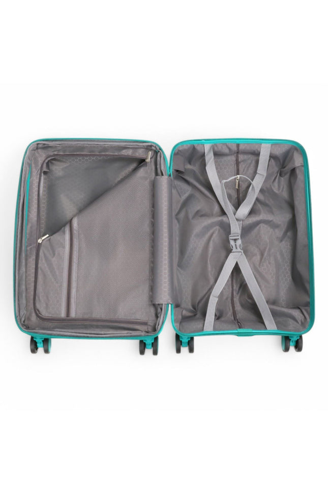 Balranald Cabin Hard Shell Suitcase in Aqua Blue