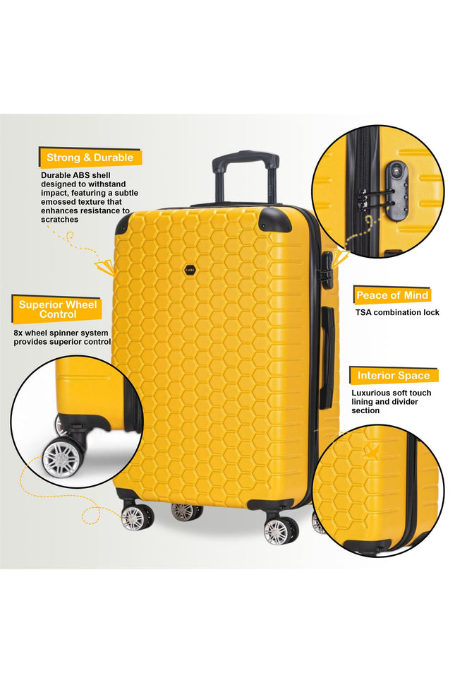 Noda Cabin Hard Shell Suitcase in Yellow