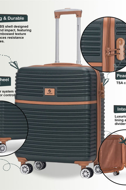 Koga Cabin Hard Shell Suitcase in Green