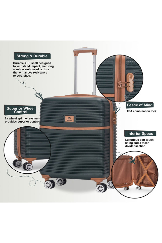 Koga Cabin Hard Shell Suitcase in Green
