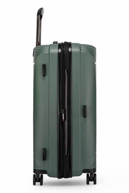 Abiko Large Hard Shell Suitcase in Olive