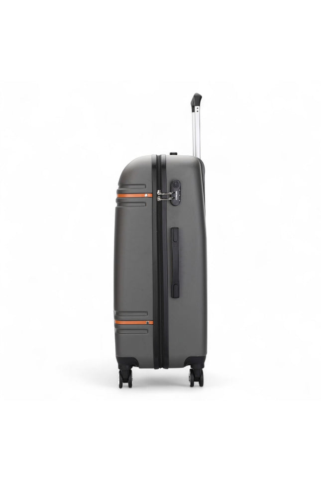 Calgary Medium Hard Shell Suitcase in Charcoal Black