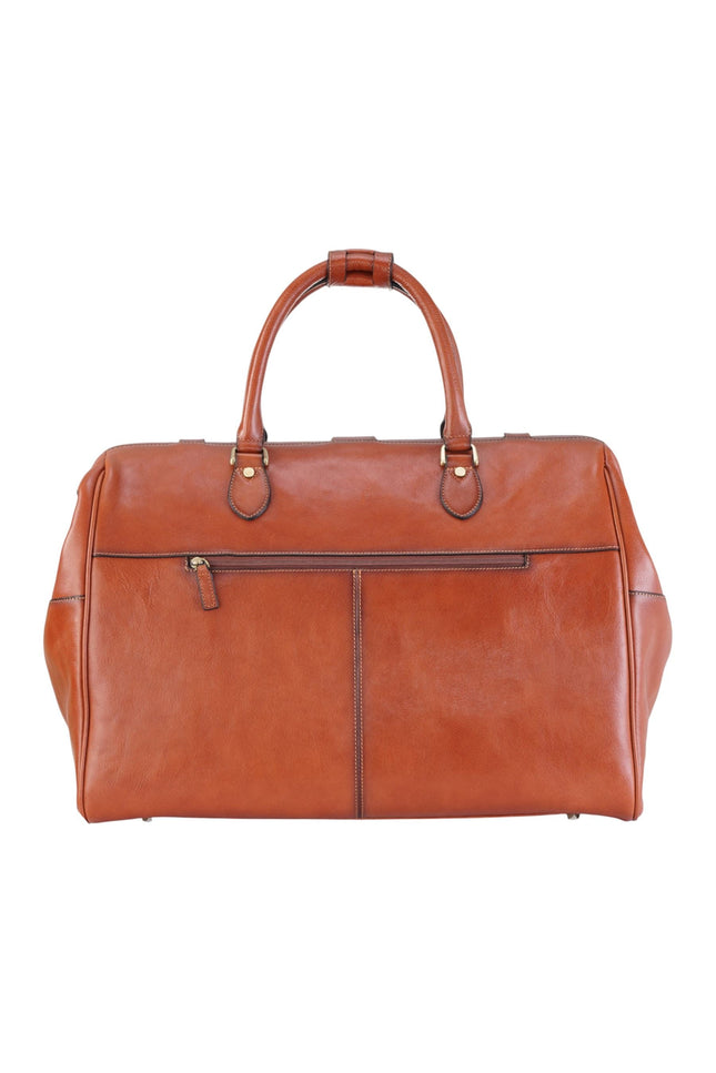 Genuine Leather Tan Duffle Holdall Vintage Travel Gym Bag - Windsor