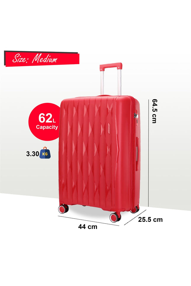 Burnaby Medium Hard Shell Suitcase in Red