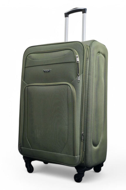Nagoya Large Soft Shell Suitcase in Khaki