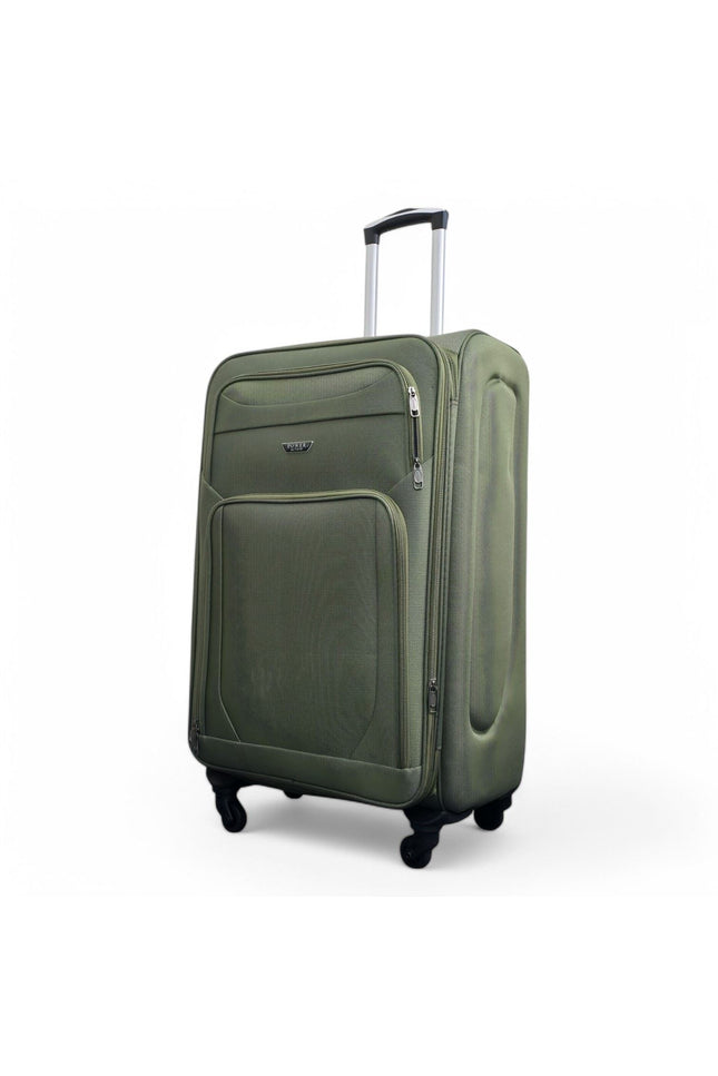 Nagoya Large Soft Shell Suitcase in Khaki