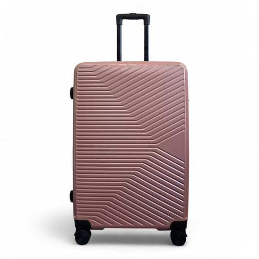 Junee Large Hard Shell Suitcase in Rose Gold