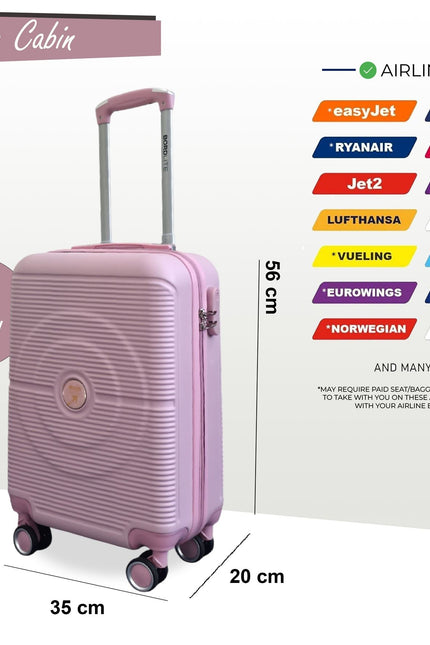 Seto Cabin Hard Shell Suitcase in Pink