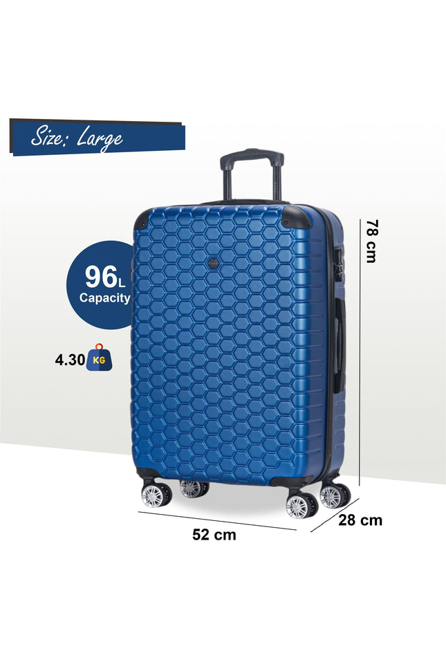 Noda Large Hard Shell Suitcase in Blue