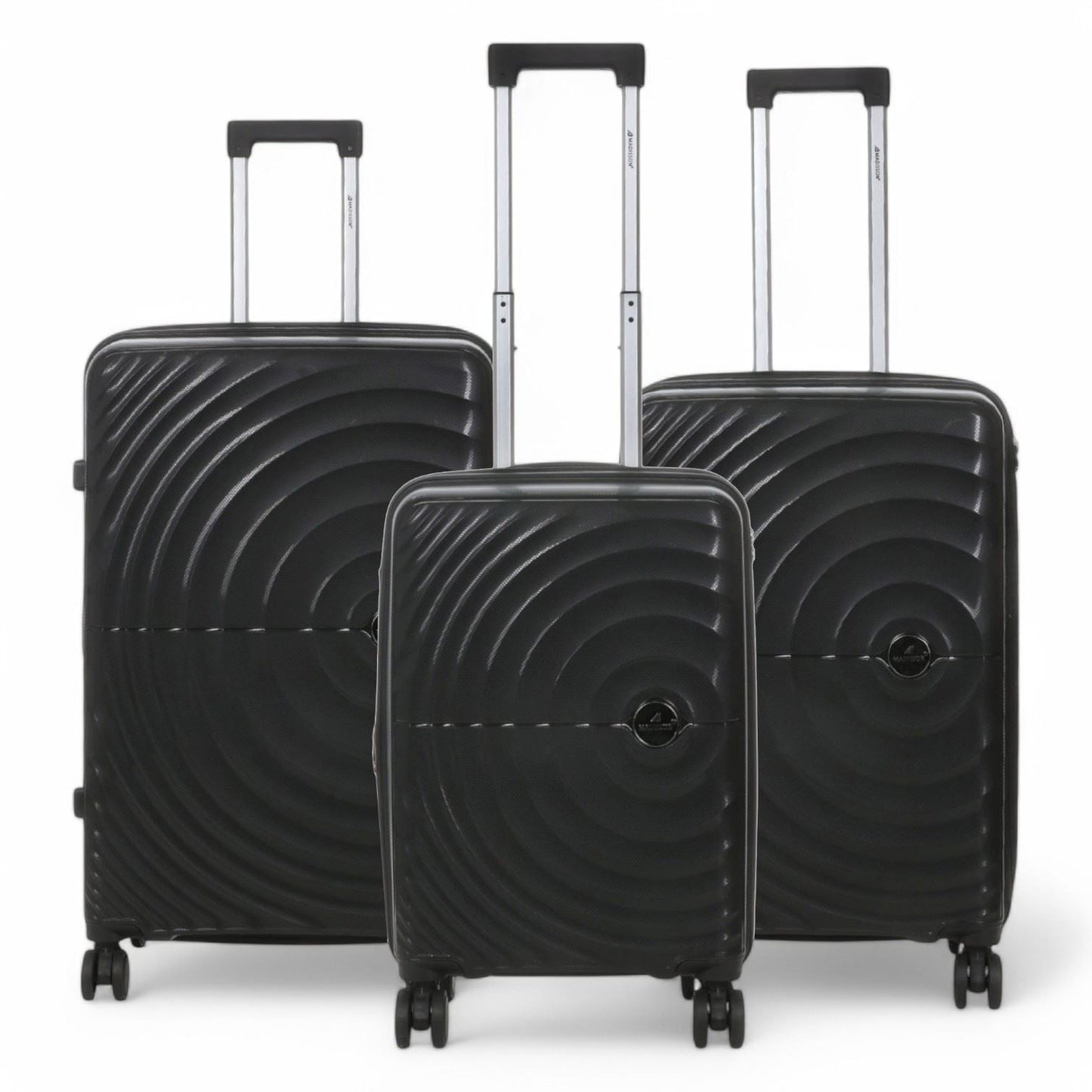 Balranald Set of 3 Hard Shell Suitcase in Black