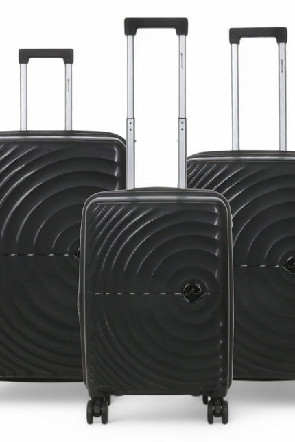 Balranald Set of 3 Hard Shell Suitcase in Black