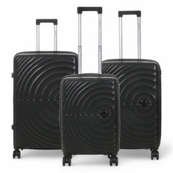 Balranald Set of 3 Hard Shell Suitcase in Black