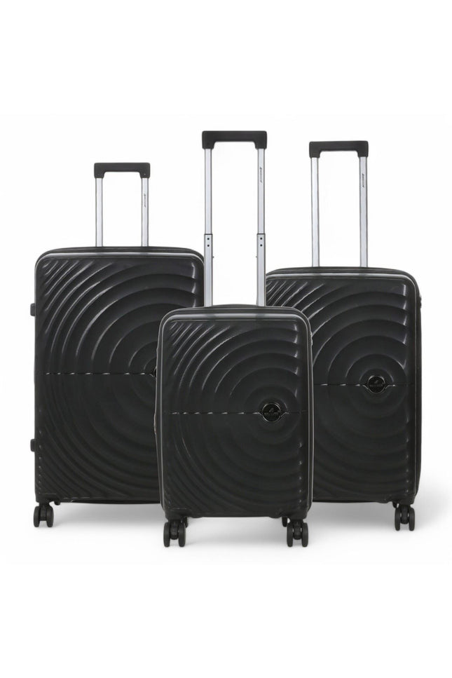 Balranald Set of 3 Hard Shell Suitcase in Black