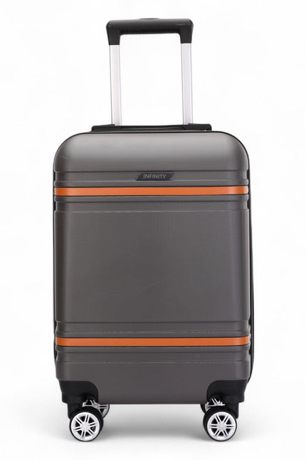 Calgary Cabin Hard Shell Suitcase in Charcoal Black