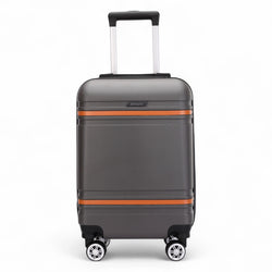 Calgary Cabin Hard Shell Suitcase in Charcoal Black