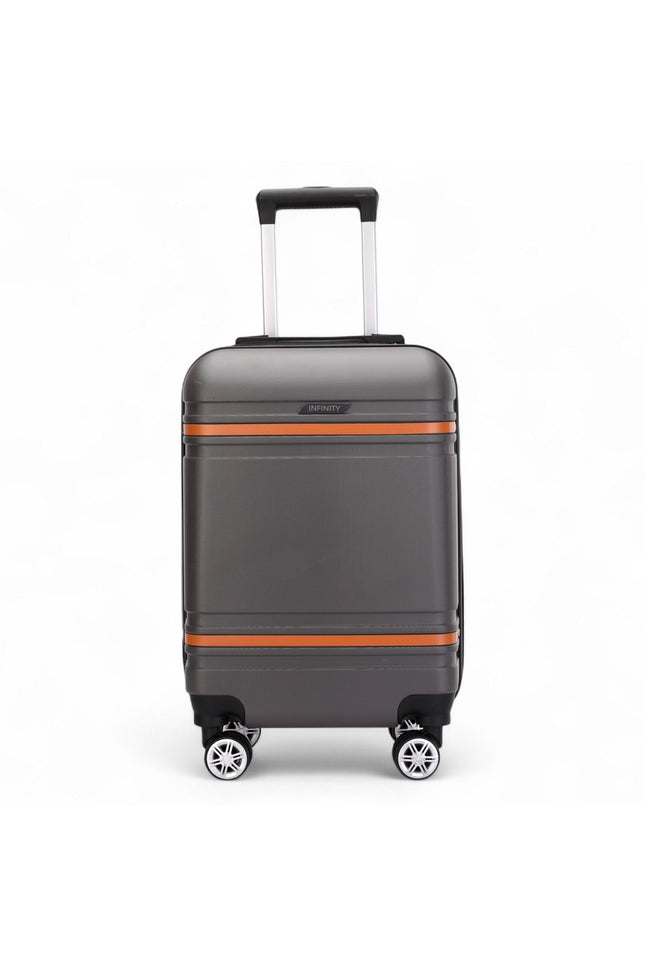 Calgary Cabin Hard Shell Suitcase in Charcoal Black