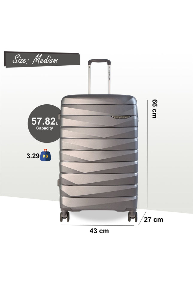 Forster Medium Hard Shell TSA Suitcase in Smoke Grey