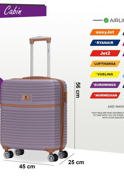 Koga Cabin Hard Shell Suitcase in Purple