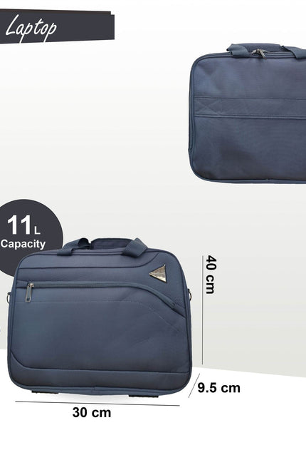 Corby Laptop Bag Soft Shell Suitcase in Grey