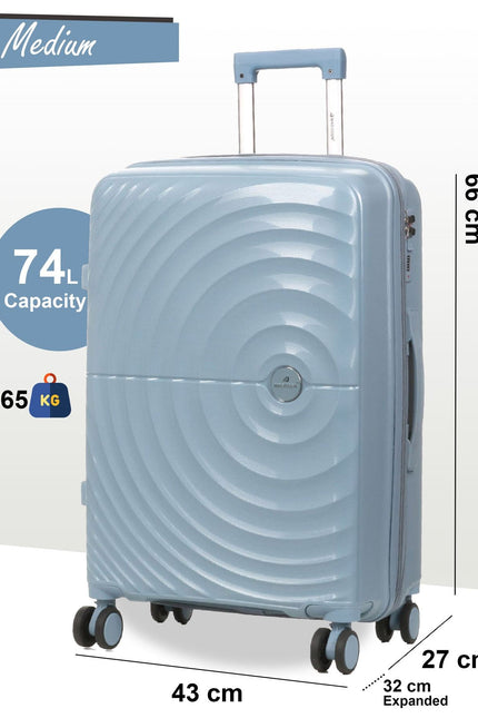 Balranald Medium Hard Shell Suitcase in Sky Blue