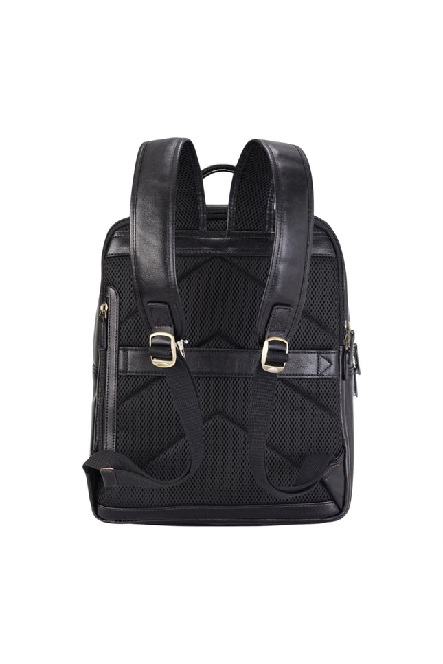 Genuine Leather Black Vintage Laptop Backpack Travel Bag - Cove