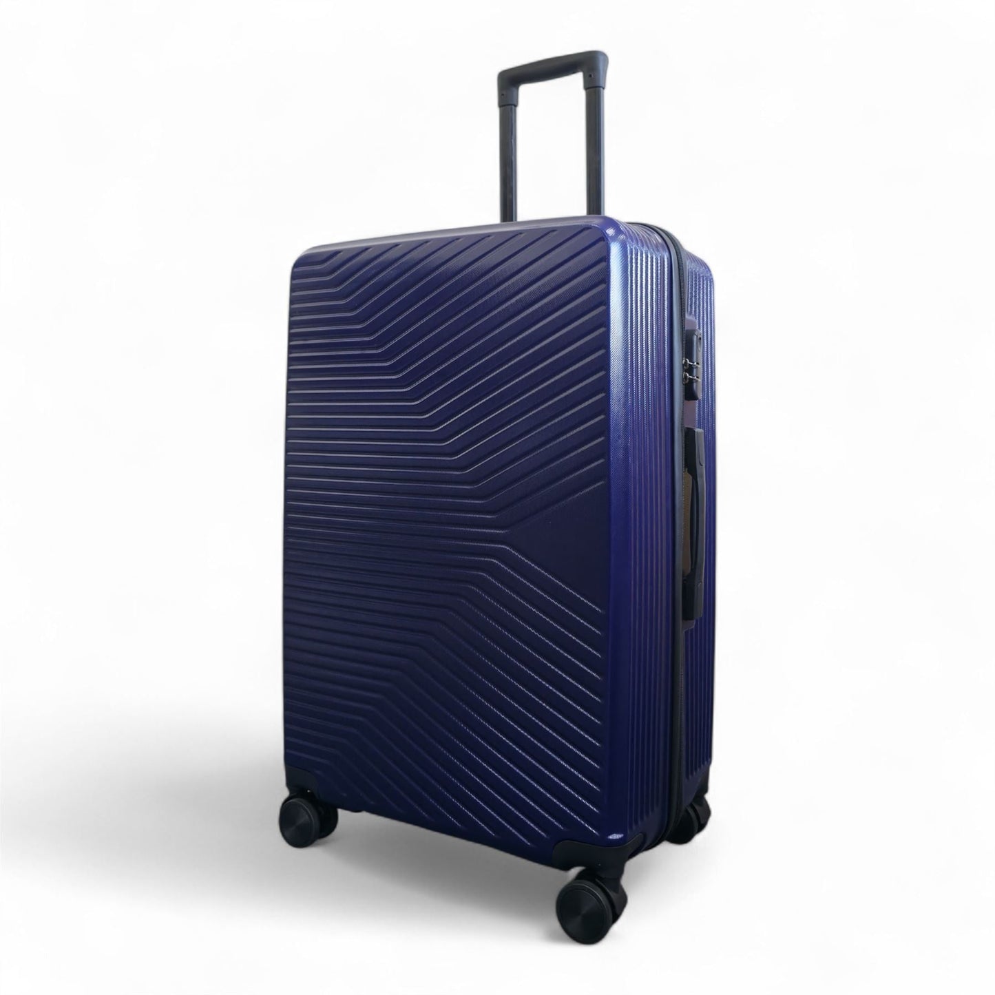 Junee Large Hard Shell Suitcase in Navy Blue