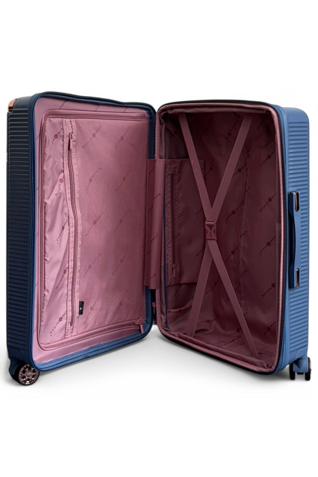 Cowra Large Hard Shell Suitcase in Navy Blue