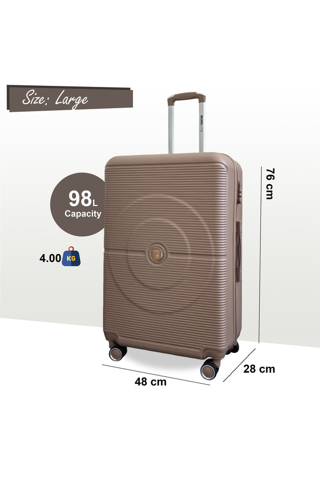 Seto Large Hard Shell Suitcase in Gold