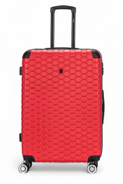 Noda Large Hard Shell Suitcase in Red