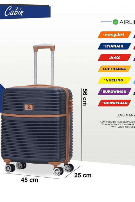 Koga Cabin Hard Shell Suitcase in Navy