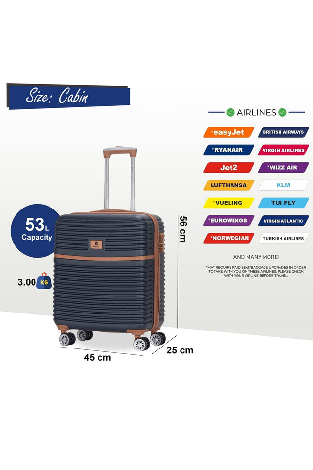 Koga Cabin Hard Shell Suitcase in Navy