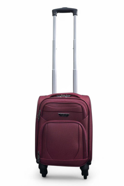 Nagoya Unserseat Soft Shell Suitcase in Wine