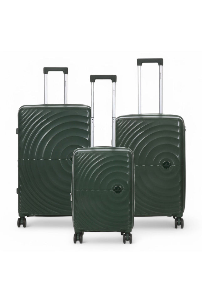 Balranald Set of 3 Hard Shell Suitcase in Dark Green