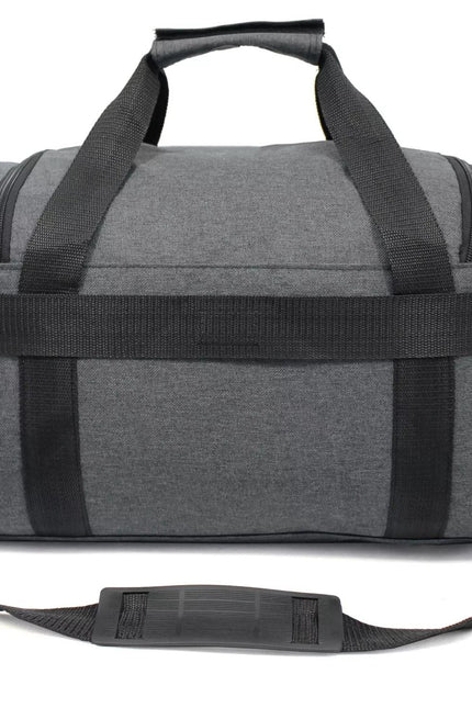 Holdall Carry On 40x 20 x25cm Under-seat Travel Cabin Bag for Ryanair, Easy Jet Grey