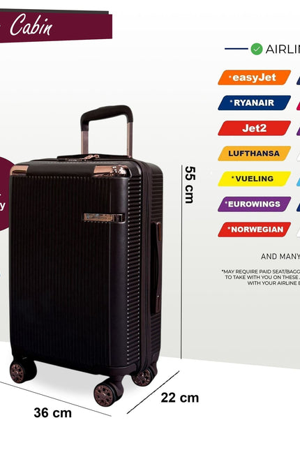 Cowra Cabin Hard Shell Suitcase in Marron