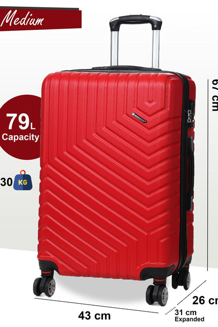 Bega Medium Hard Shell Suitcase in Red