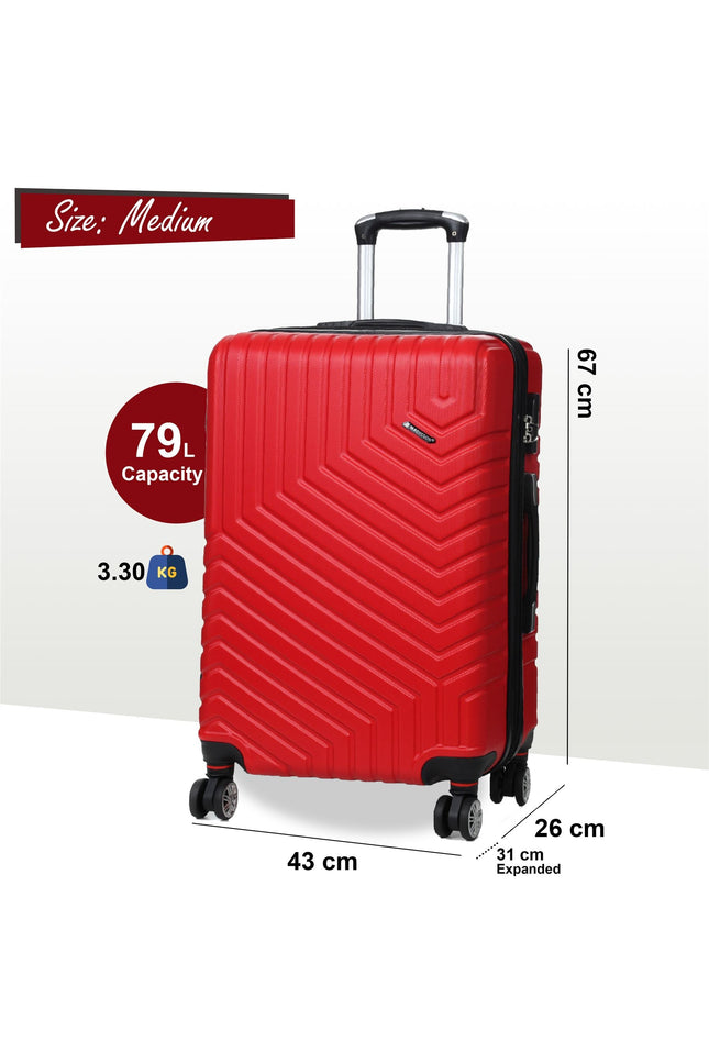 Bega Medium Hard Shell Suitcase in Red