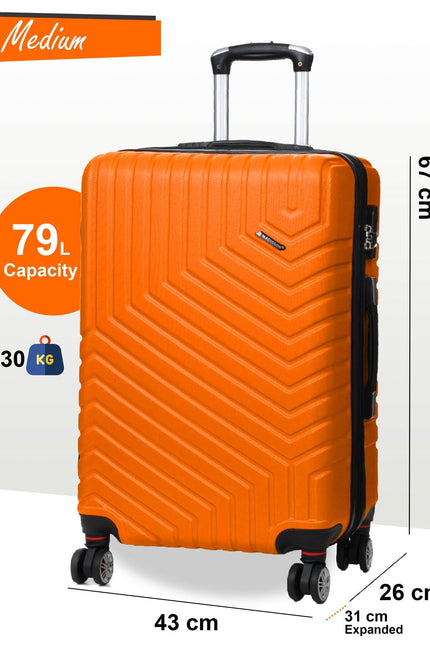 Bega Medium Hard Shell Suitcase in Orange