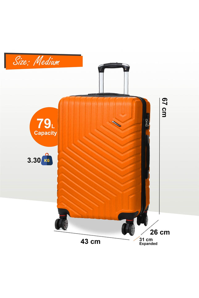 Bega Medium Hard Shell Suitcase in Orange