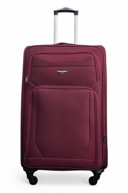 Nagoya Large Soft Shell Suitcase in Wine