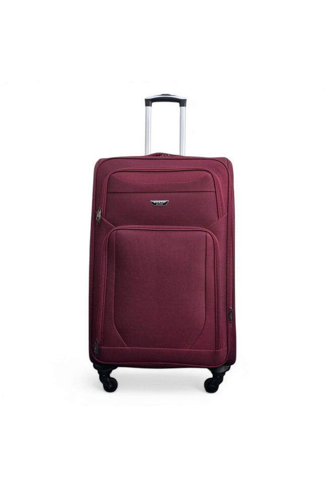 Nagoya Large Soft Shell Suitcase in Wine