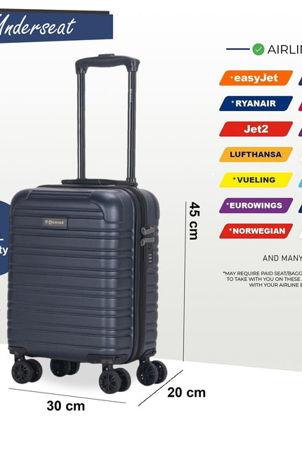Koga Underseat Hard Shell Suitcase in Navy