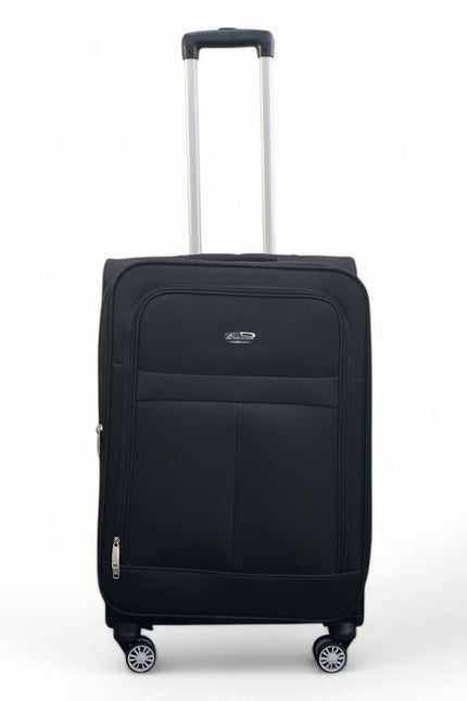 Forbes Medium Soft Shell Suitcase in Black