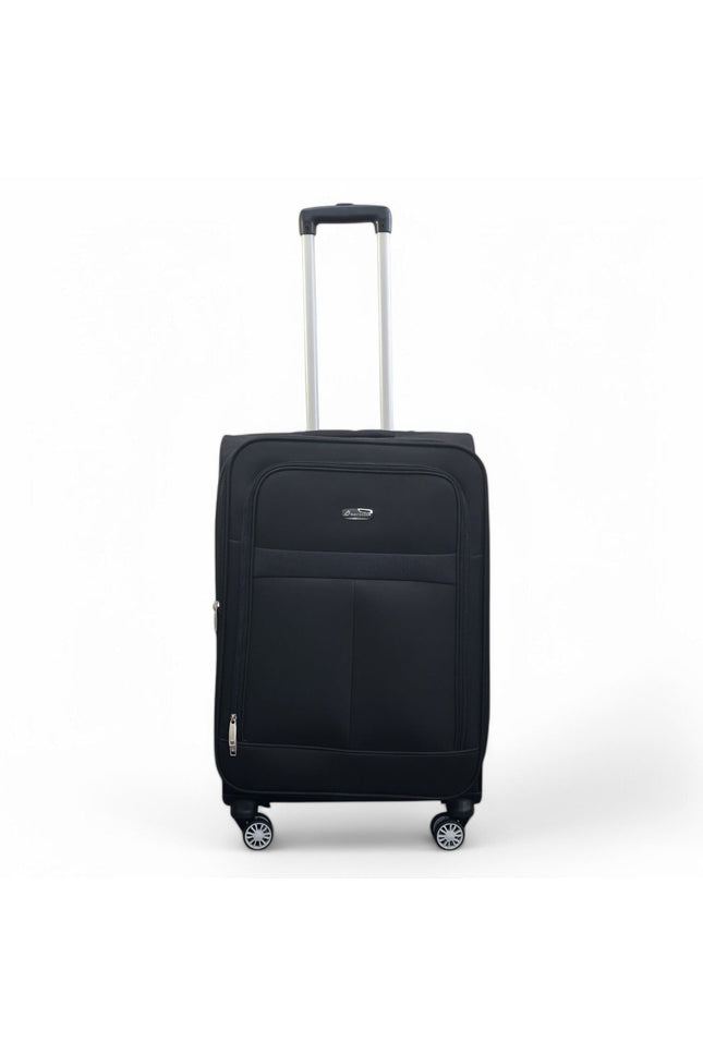 Forbes Medium Soft Shell Suitcase in Black